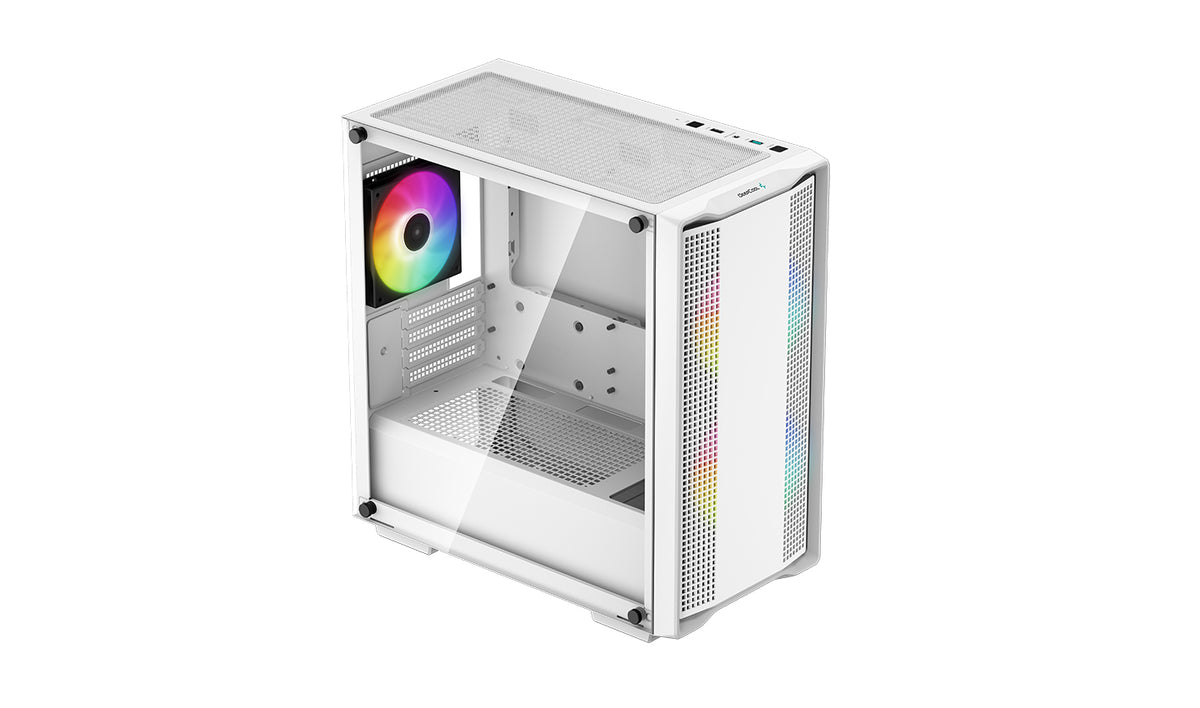 DeepCool CC360 WH ARGB Boîtier Tower Mini ITX Blanc