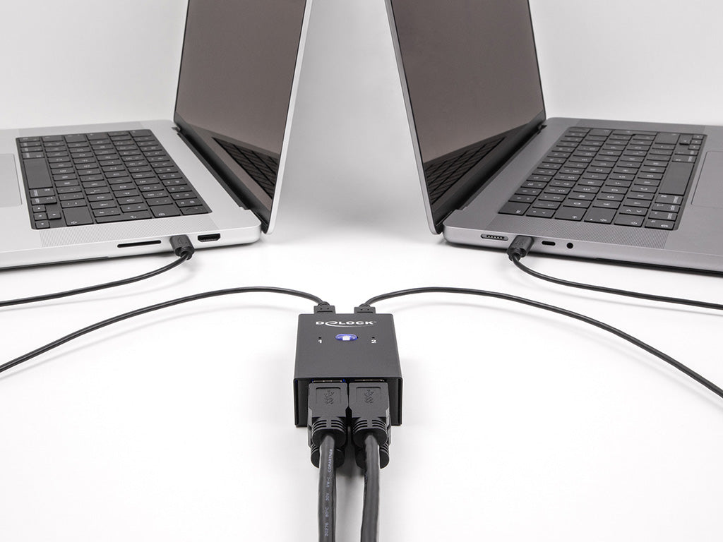 Delock USB 2.0 Switch für 2 PC an 4 Geräte