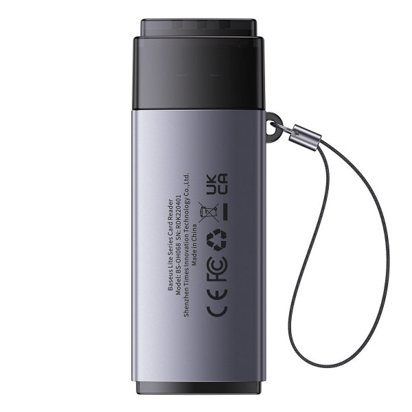 Baseus USB 3.0 Card Reader BS-OH069, SD - microSD, Grey WKQX060013