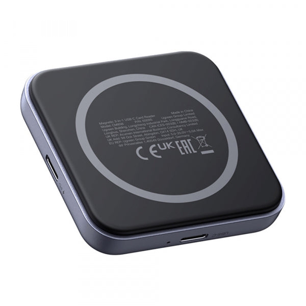 Ugreen USB-C Card Reader CM898 (65095), SD - microSD, Grey
