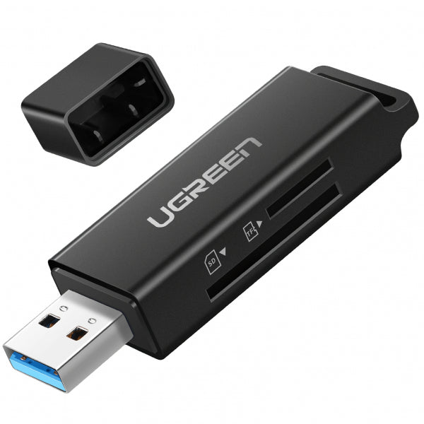 Ugreen USB 3.0 Card Reader CM104, SD - microSD, Black