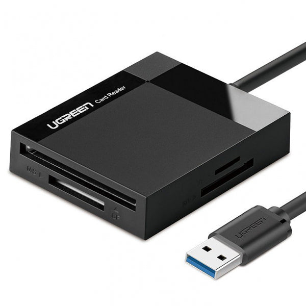 Ugreen USB 3.0 Card Reader CR125, SD - microSD - CF - MS, Black