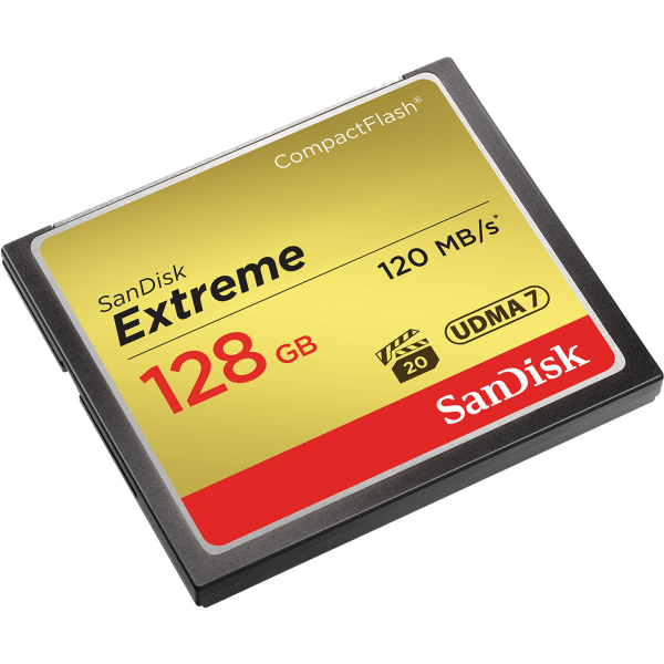 SanDisk CompactFlash Memory Card Extreme, 128Gb, UDMA 7 SDCFXSB-128G-G46