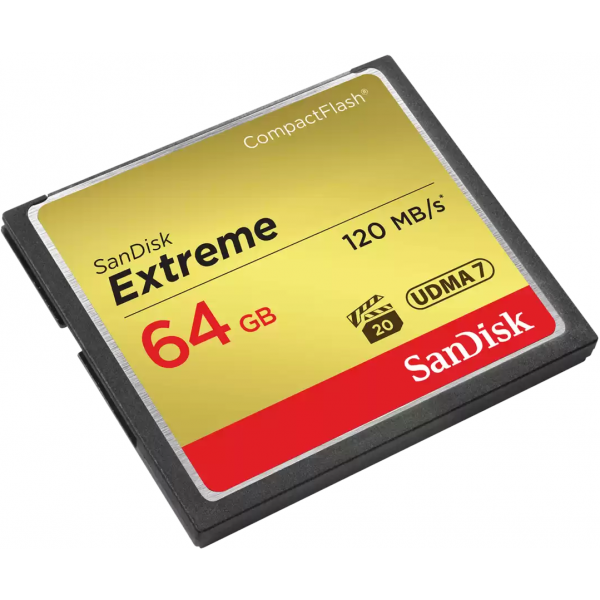 SanDisk CompactFlash Memory Card Extreme, 64Gb, UDMA 7 SDCFXSB-064G-G46