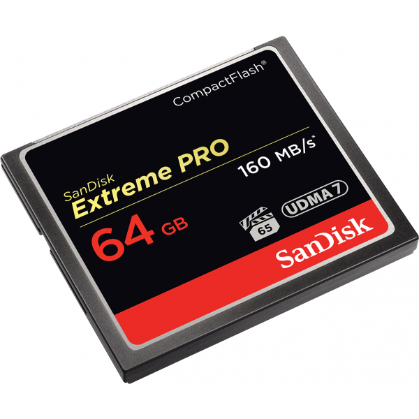 SanDisk CompactFlash Memory Card Extreme Pro, 64Gb, UDMA 7 SDCFXPS-064G-X46