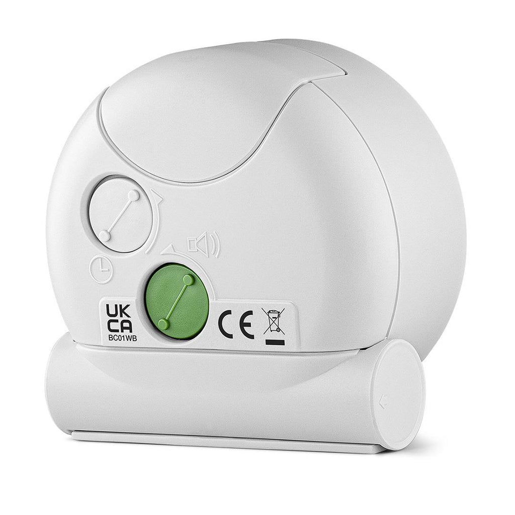 Braun BC01WB Réveil à Quartz Analogique, Noir et Blanc