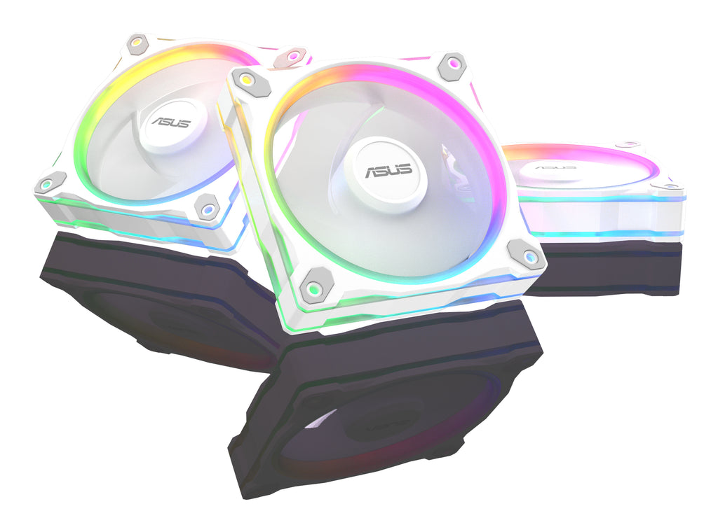 ASUS Prime MR120 Fan ARGB Reverse White 3in1 Boitier PC Ventilateur 12 cm Blanc 3 pièce(s)