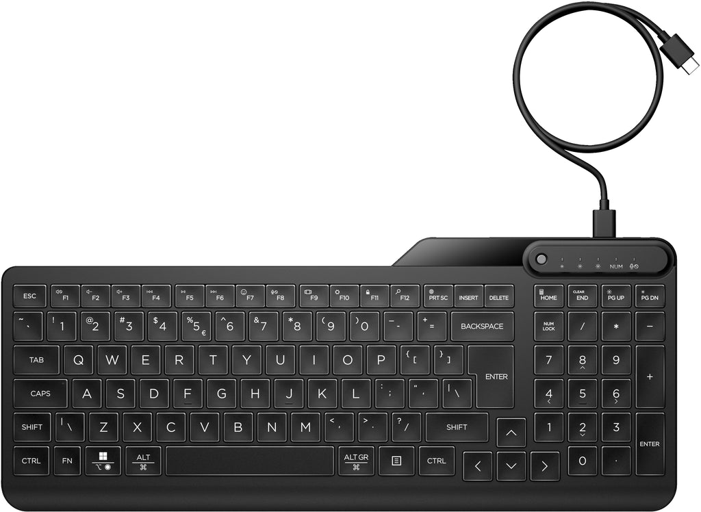HP Clavier filaire rétroéclairé multi-appareil 405