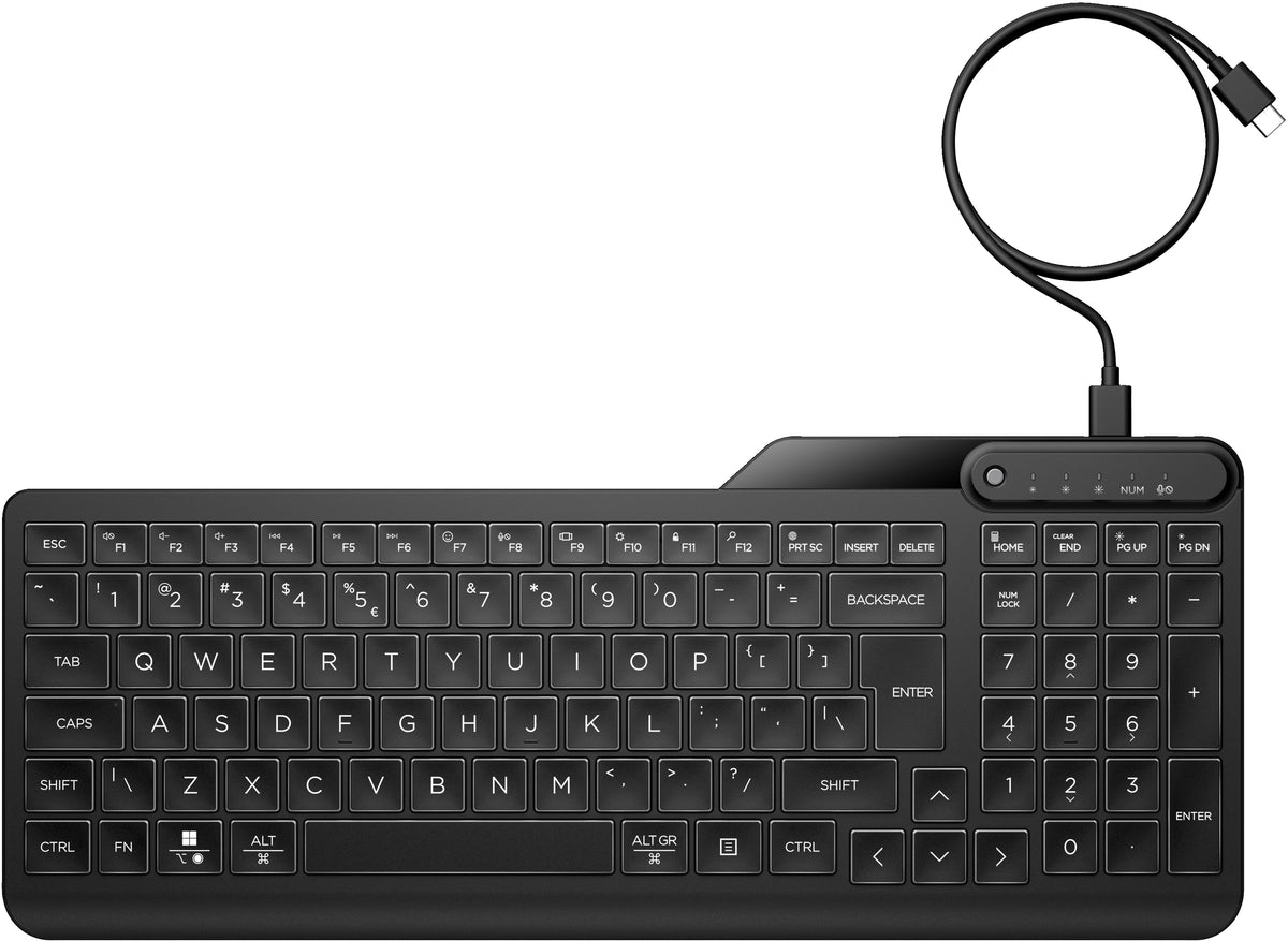 HP Clavier filaire rétroéclairé multi-appareil 405