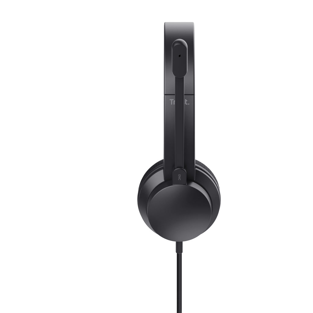 Trust HS-260 Casque Avec fil Minerve Bureau/Centre d'appels USB Type-A Noir