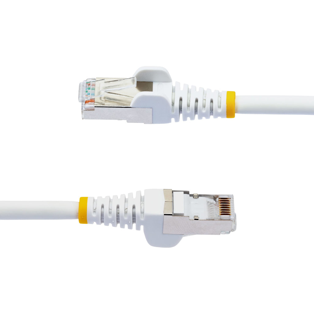 StarTech.com Câble Ethernet CAT6a S/FTP 50cm LSZH 10 Gigabit 500MHz 100W PoE Blanc