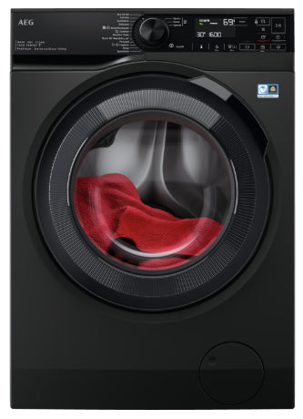 AEG LWR73166OE machine à laver avec sèche linge Pose libre Charge avant Noir