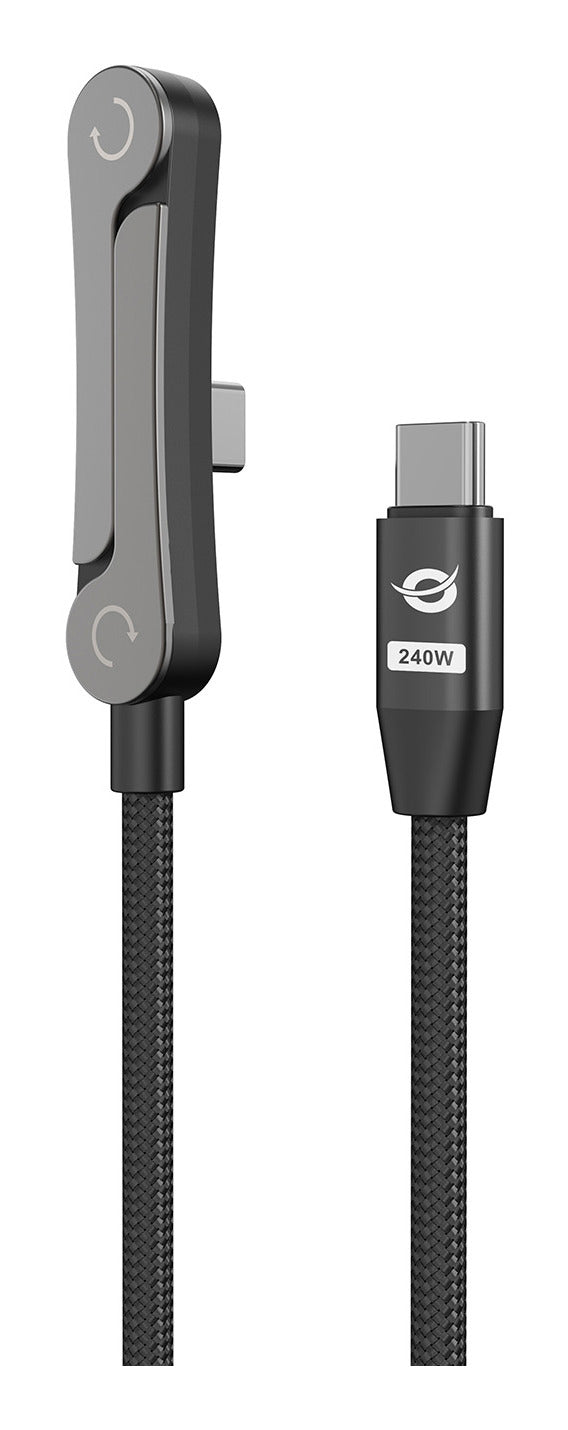 Conceptronic ETTA13B12 câble USB USB 2.0 1,2 m USB C 0,48 Gbit/s 240 W Noir