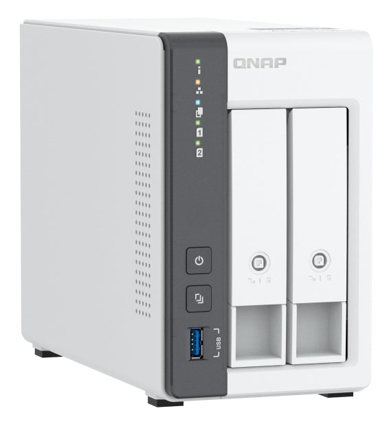 QNAP TS-216G serveur de stockage NAS Tower Cortex-A Cortex-A55 4 Go 0 To Blanc