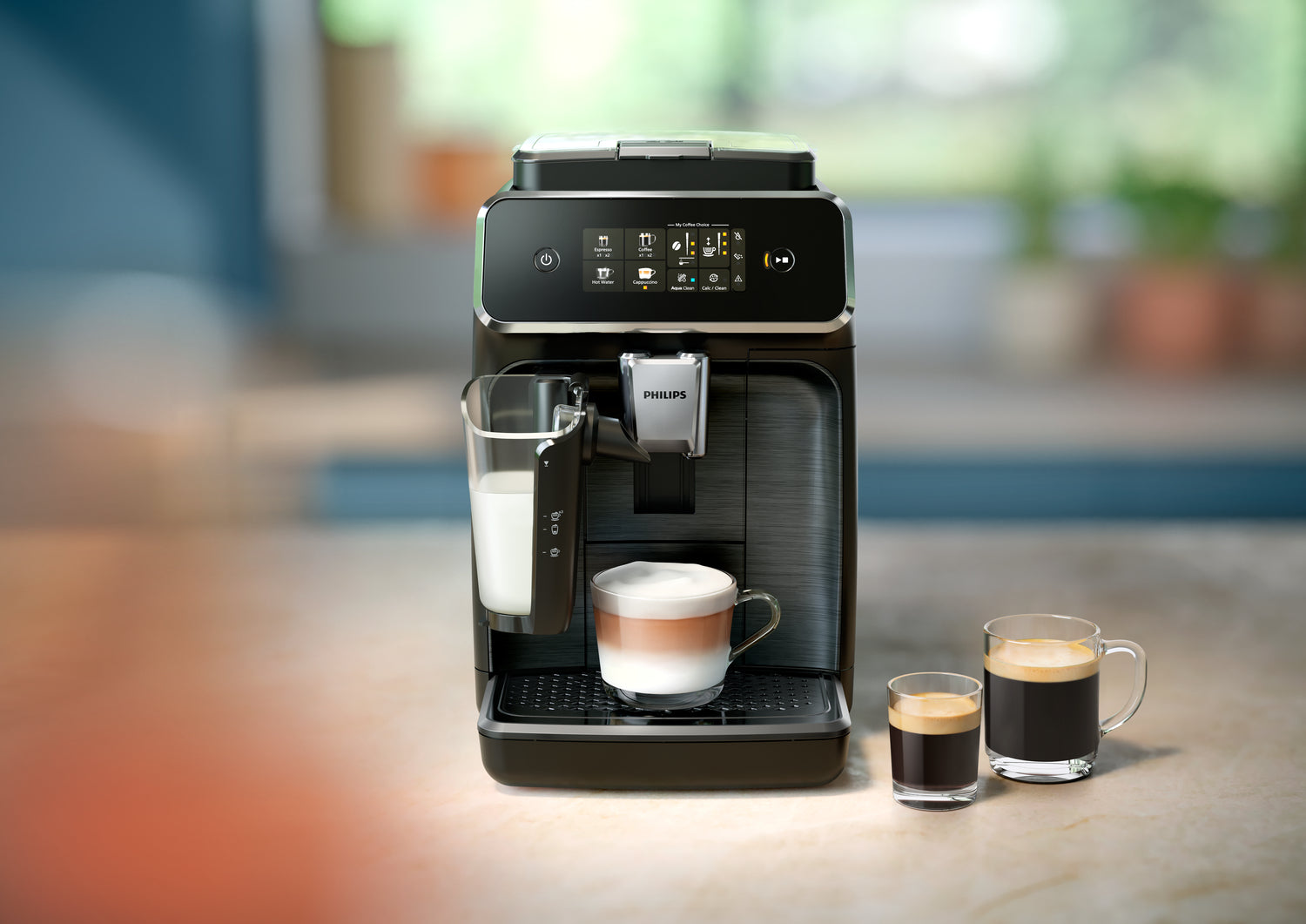 Philips Série 2300 SilentBrew Noir / Gris perle EP2334/10 Machine expresso broyeur, 4 boissons carafe LatteGo