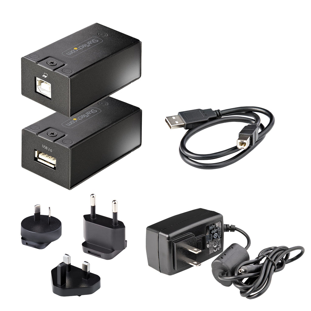 StarTech.com Prolongateur USB 2.0 Jusqu'à 150m sur Câble Ethernet Cat5e/Cat6 - Extender/Extendeur USB 2.0 - Extension US