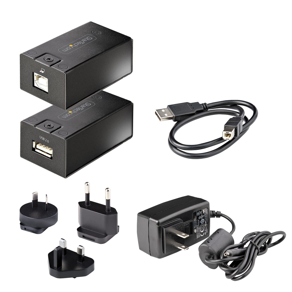 StarTech.com Prolongateur USB 2.0 Jusqu'à 150m sur Câble Ethernet Cat5e/Cat6 - Extender/Extendeur USB 2.0 - Extension US