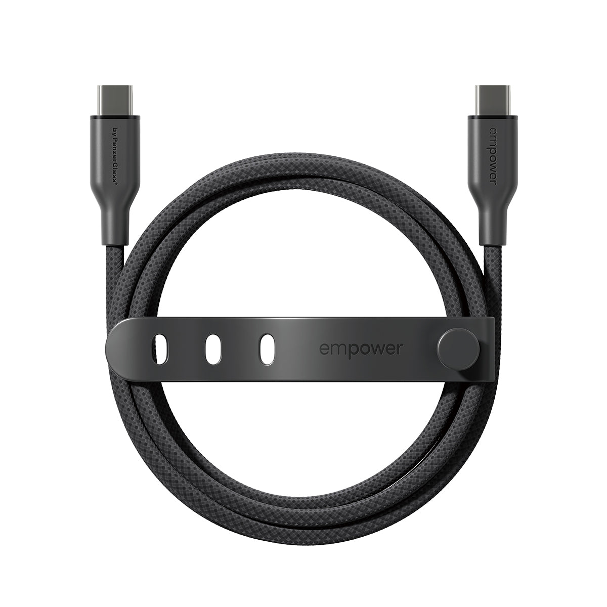 PanzerGlass empower™ by ® Racing 60W USB-C to USB-C Cable | USB 2.0 | 1.2M | Space Black câble USB Noir