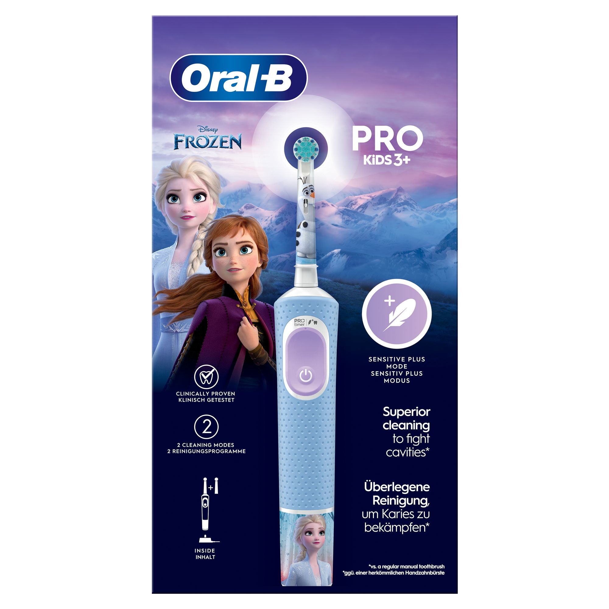 Oral-B Pro Kids Enfant Brosse à dents rotative oscillante Bleu clair