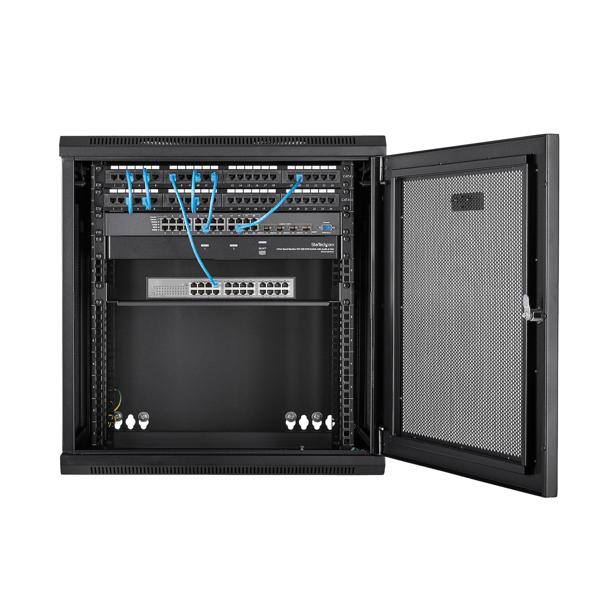 StarTech.com Armoire Réseau Murale 12U 19" avec Étagère 1U et 4 Montants