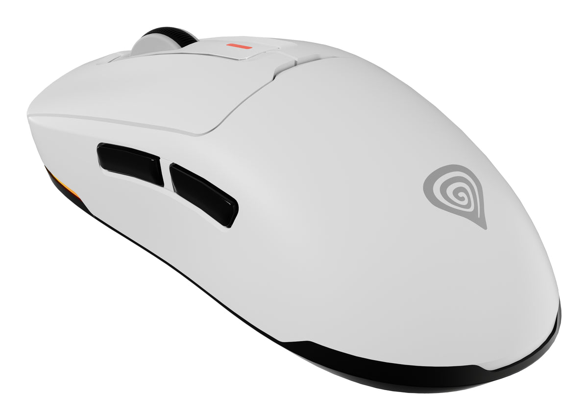 Souris Gaming Zircon 660 Droitier RF Wireless, Bluetooth et USB Type-A, Optique 12000 DPI, Blanche