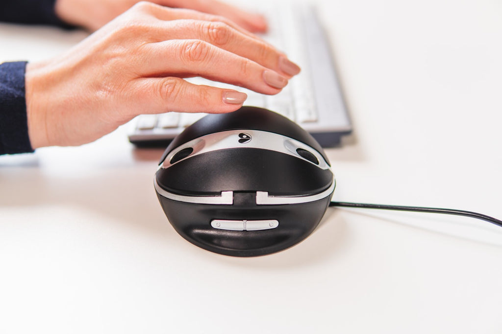 BakkerElkhuizen Oyster Mouse Wireless Large, Souris Bureau Ambidextre Sans Fil RF Laser 1200 DPI