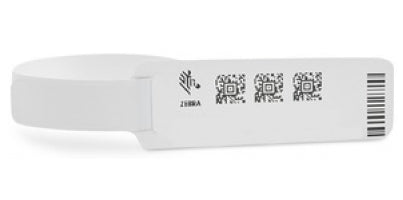 Zebra Z-Band Direct Rouge, Blanc Bracelet médical