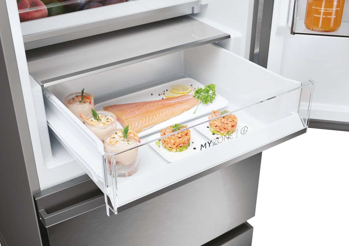 Haier 3D 60 Serie 5 HTW5620DNMG Pose libre 414 L Argent
