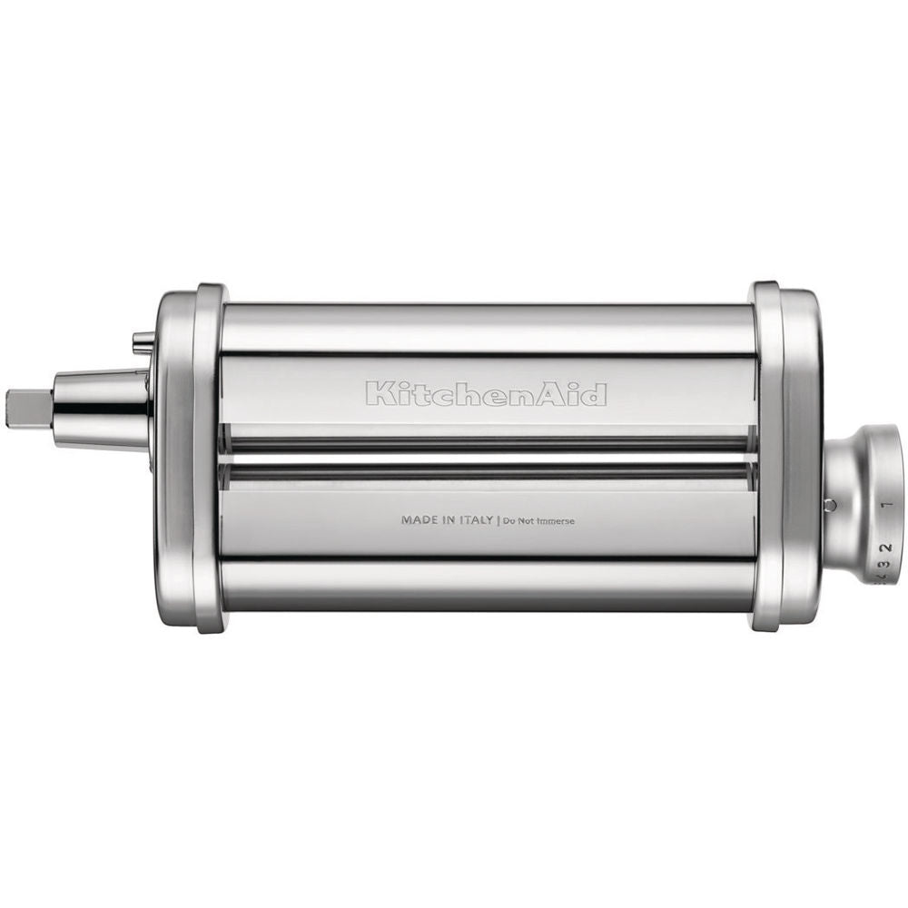 KitchenAid 5KSMPSA Presse à Pâtes pour Robot Ménager, Acier Inoxydable