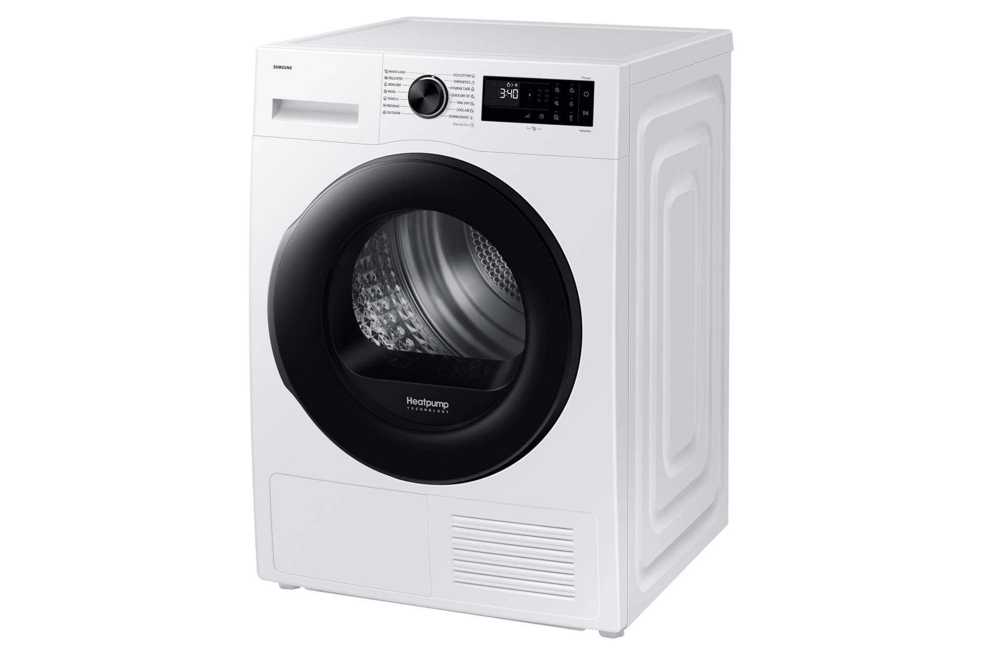 Samsung DV90DG52A0AELE sèche-linge Pose libre Charge avant 9 kg Blanc