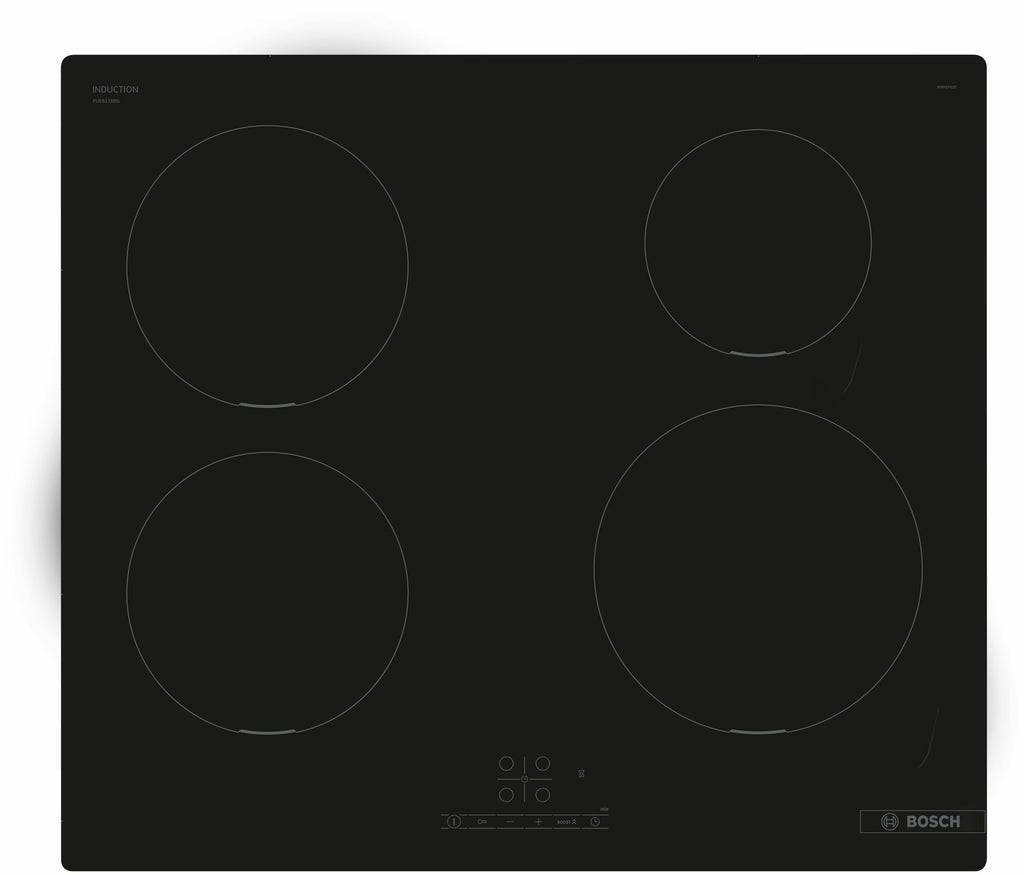 Bosch Bosch Serie 4 PUE611BB5E plaque Noir Intégré 60 cm Plaque avec zone à induction 4 zone(s)