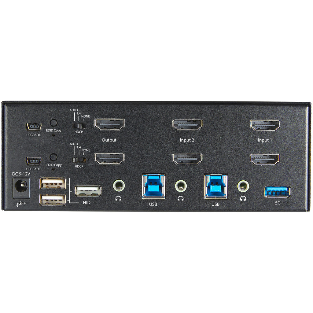 StarTech.com Commutateur KVM HDMI 2.0 2 Ports 2 Écrans 4K 60Hz Ultra HDR avec Hub USB 3.0