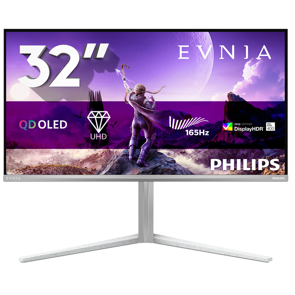 Philips Evnia 6000 32M2N6901A/00 écran plat de PC 80 cm (31.5") 3840 x 2160 pixels 4K Ultra HD QD-OLED Blanc