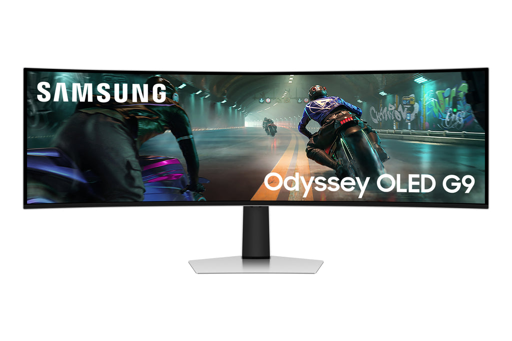 Samsung G91SD écran plat de PC 124,5 cm (49") 5120 x 1440 pixels Dual QHD OLED Argent