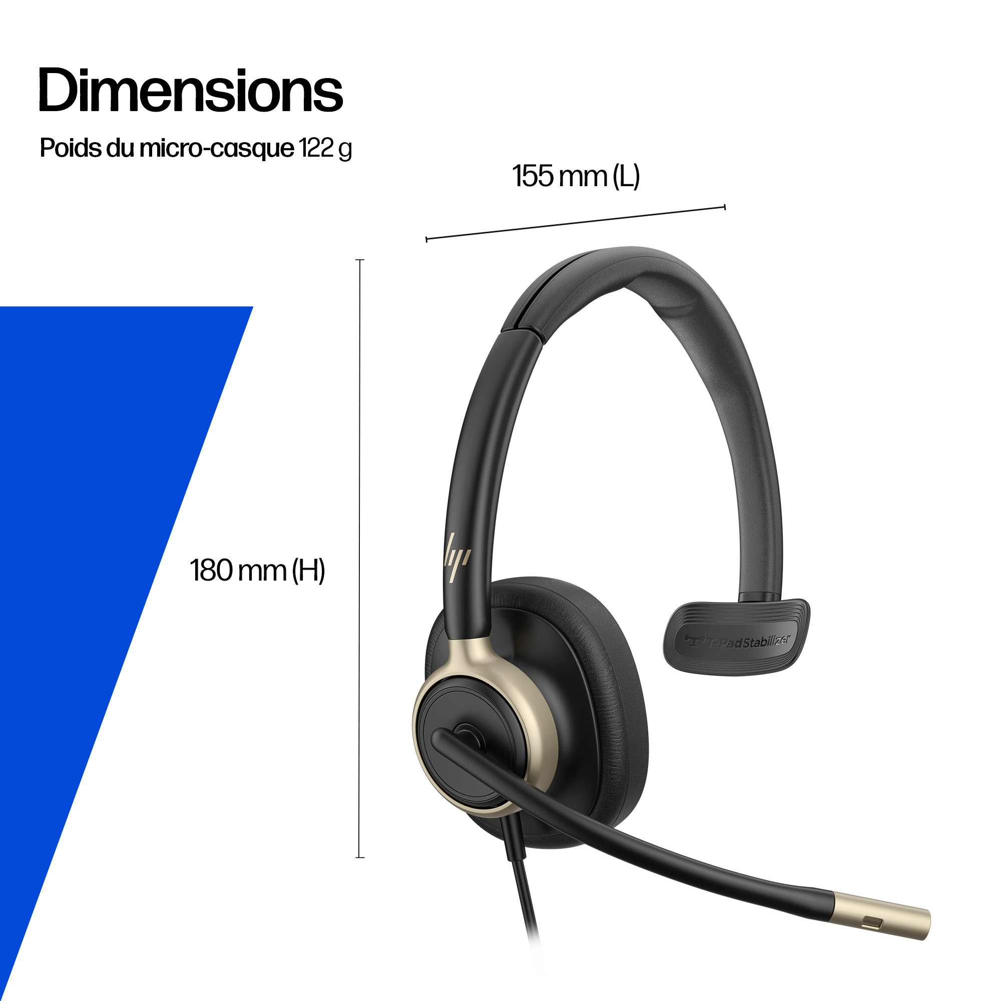 HP Poly Micro-casque filaire USB monaural Mission 815