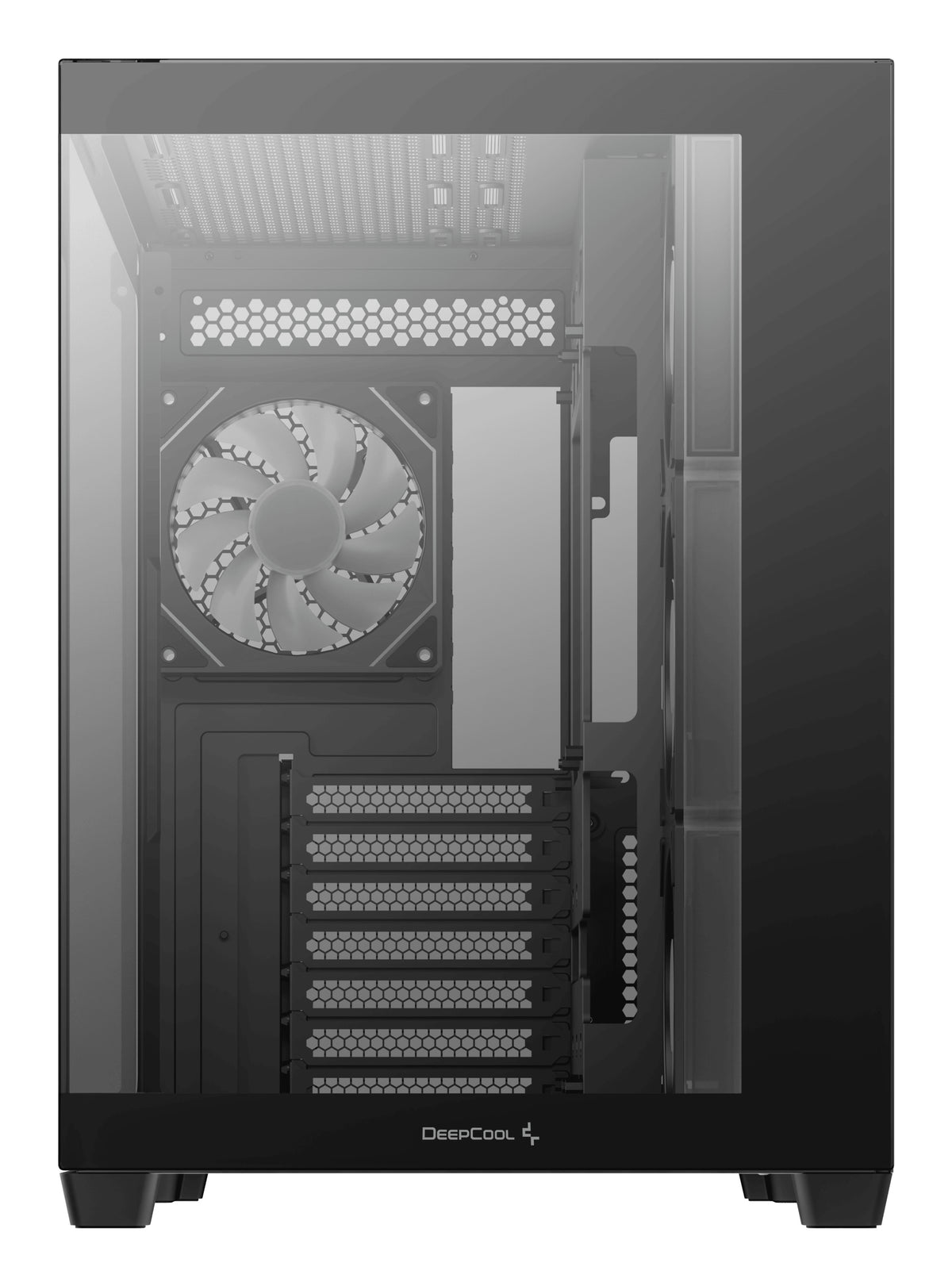[AI generated title] Deepcool Cg530 Gaming Kabinet Med Rgb Belysning