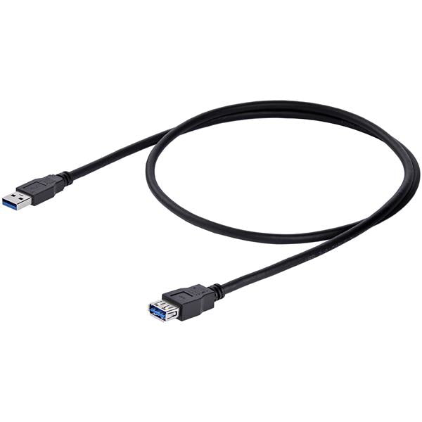 StarTech.com Câble d'extension USB 3.0 SuperSpeed A vers A, 1 m, Noir, Mâle vers Femelle