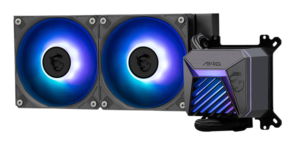 MSI MAG Coreliquid A15 240 Refroidisseur de Liquide Tout-en-un, Ventilateurs 12 cm, Noir