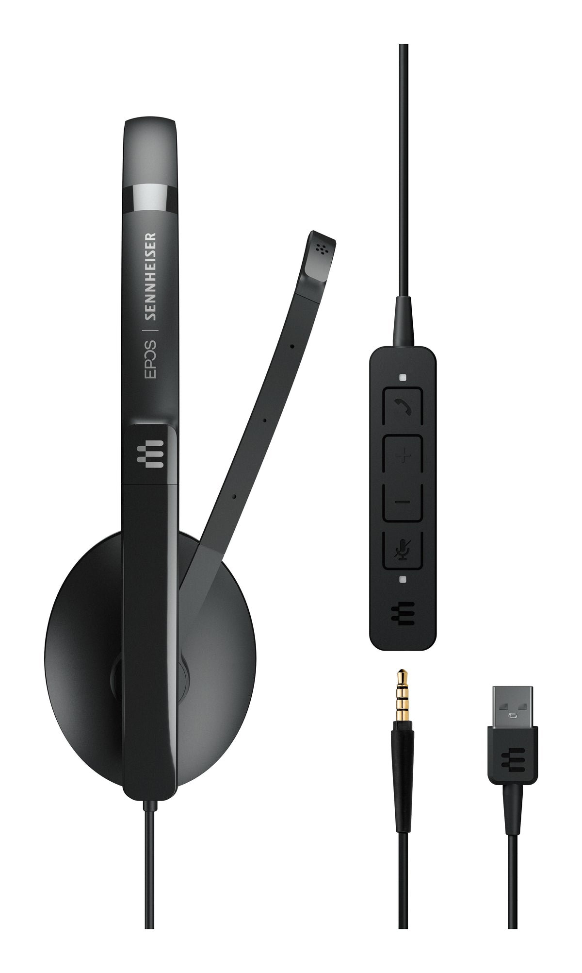 EPOS Adapt 135 USB II Casque Filaire, Noir