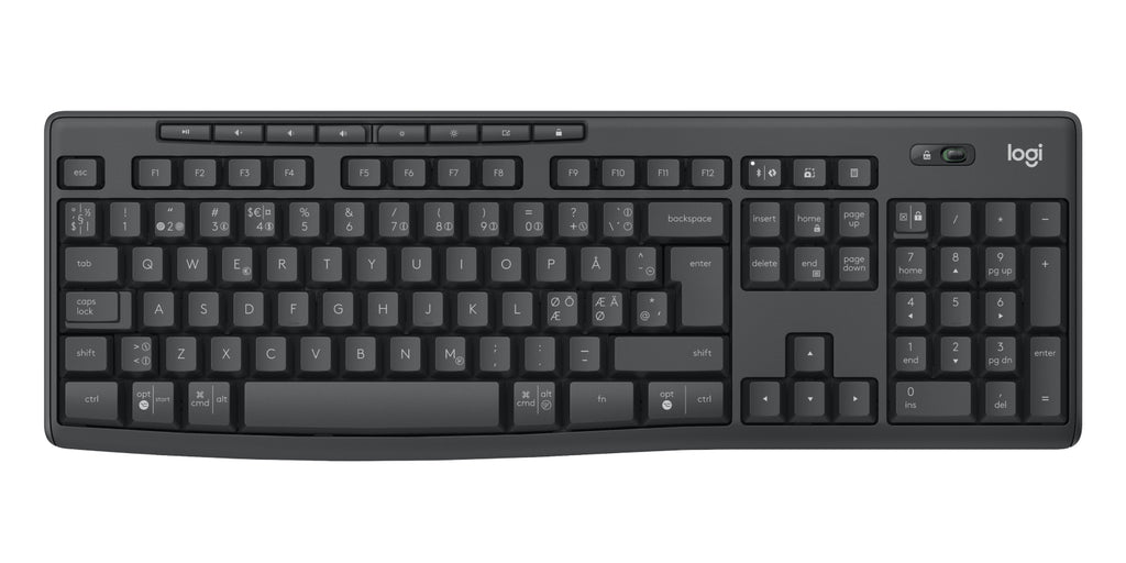 Logitech 920-012072 teclado Ratón incluido Oficina Bluetooth QWERTY Nórdico Grafito