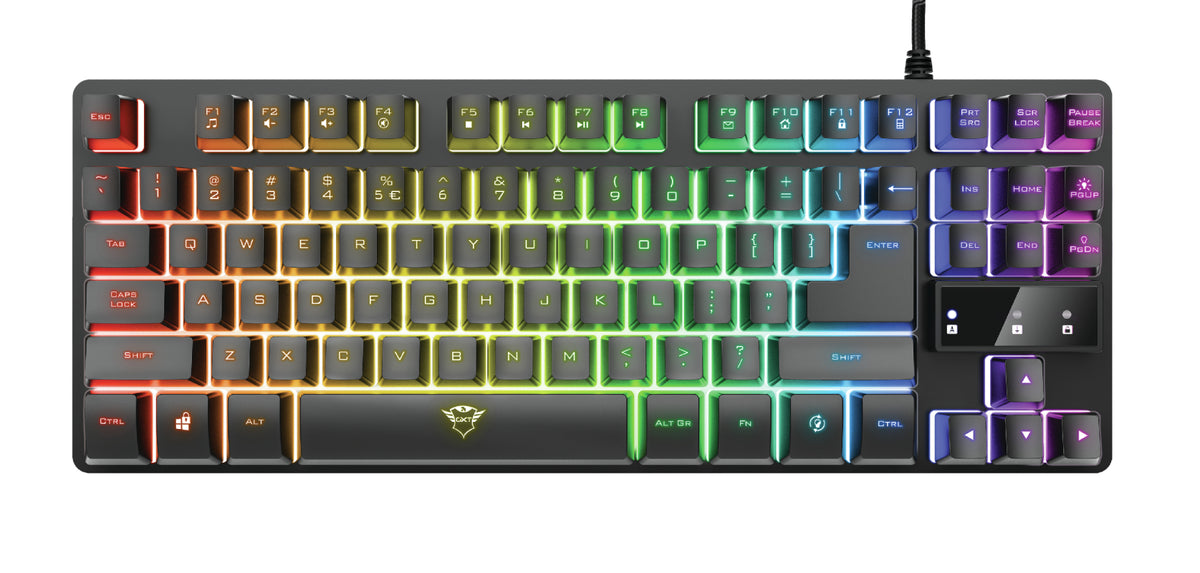 Trust GXT 794 Ensemble Clavier Gaming TKL et Souris, USB, QWERTZ Allemand, Noir