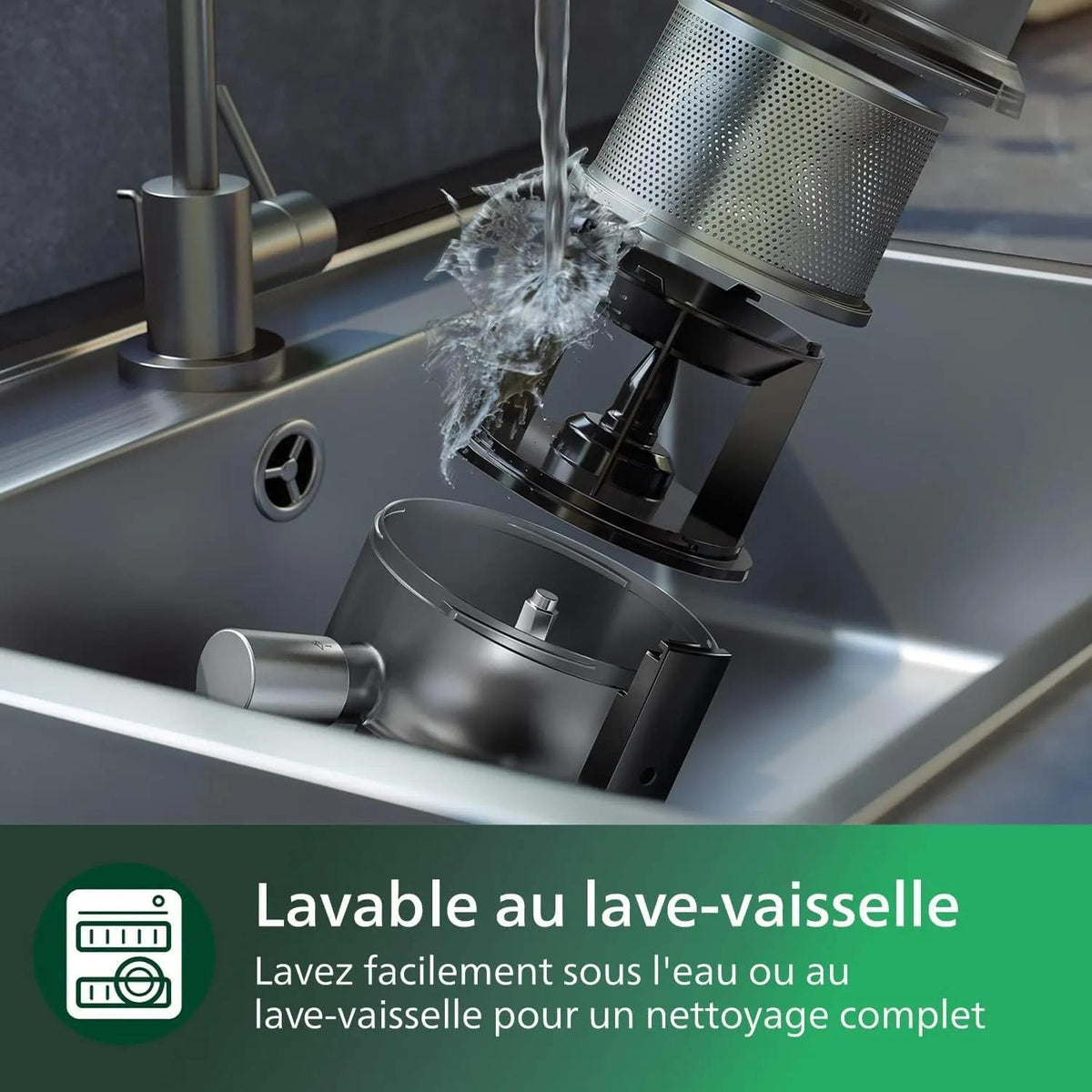 Philips Flip&Juice™ Blender HR3770/00 Blender haute vitesse avec module extracteur de jus