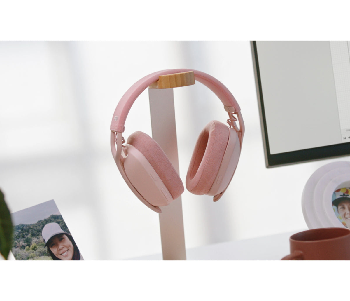 Logitech Zone Vibe 100 Trådløs Høretelefoner Pink