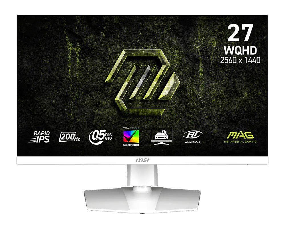 MSI MAG 274QRFWDE E20 Moniteur Gaming 27 pouces (68.6cm) TFT Plat Blanc