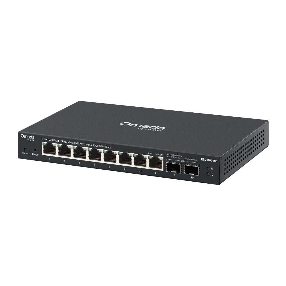 TP-Link ES210X-M2 commutateur réseau Géré 2.5G Ethernet (100/1000/2500) Montage sur le bureau ou sur le mur Noir - vue 3