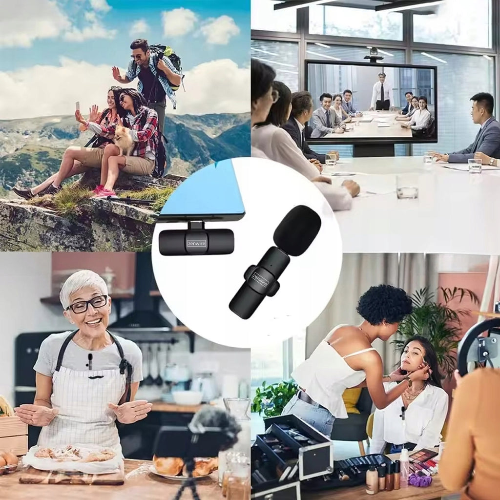 Mini micro-cravate sans fil à effet de surface pour téléphone et ordinateur, USB-C, Zenwire TrueTone K1