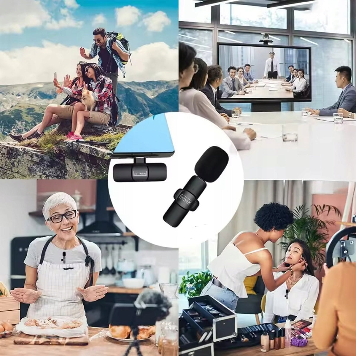 Mini micro-cravate sans fil à effet de surface pour téléphone et ordinateur, USB-C, Zenwire TrueTone K1