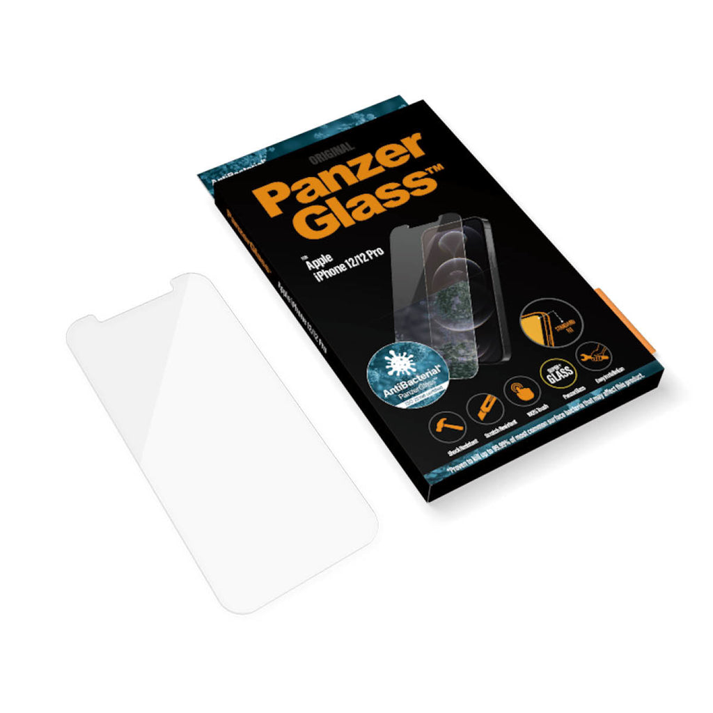 PanzerGlass Protection d'écran Standard Fit pour iPhone 12 et iPhone 12 Pro, Transparent