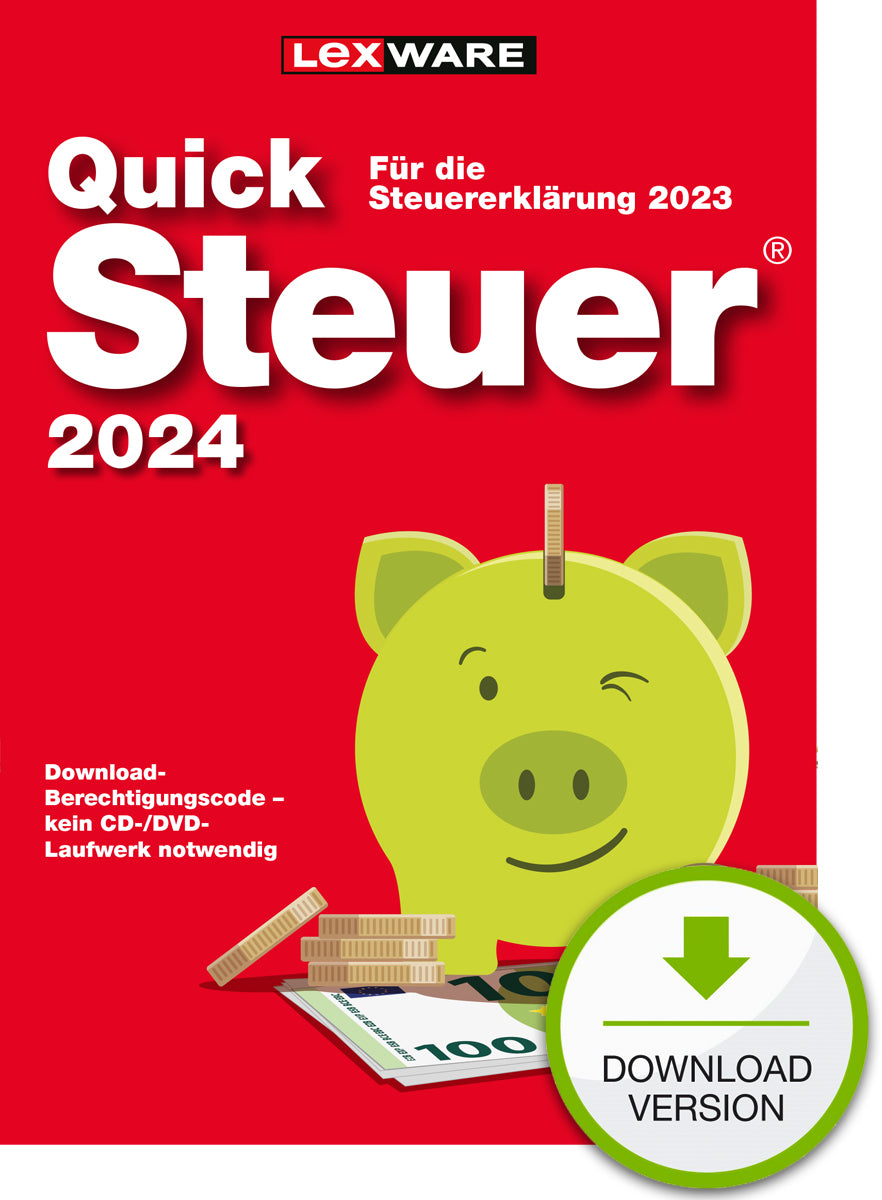 Lexware QuickSteuer 2024 Retour d'impôts 1 licence(s) 1 année(s)