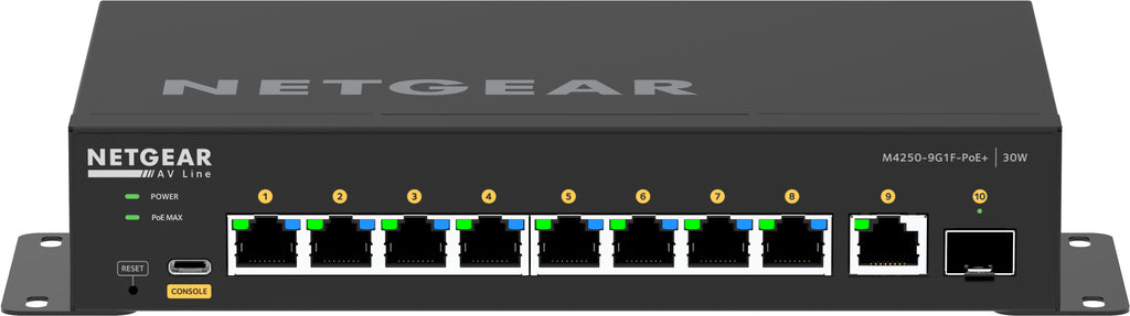 NETGEAR GSM4210PD Switch Gigabit Ethernet Géré L2/L3 PoE Noir